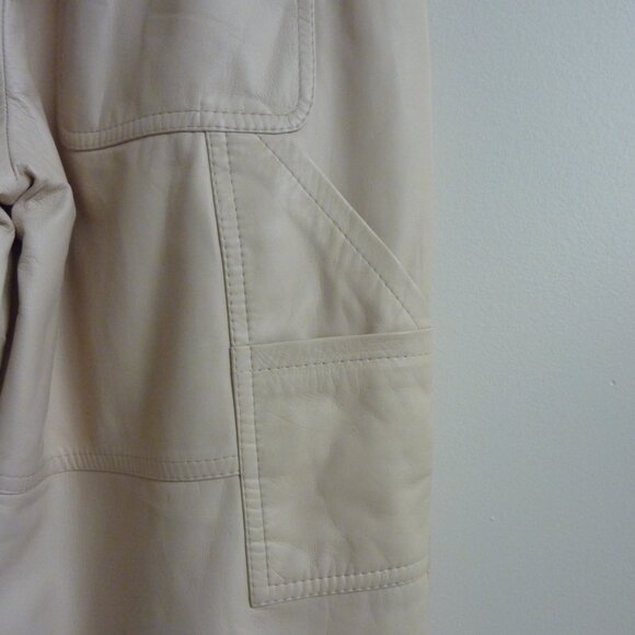 Brunello Cucinelli Pleated Leather straight-leg Pant - Picture 7 of 9